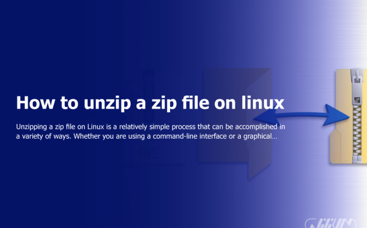 How to unzip a zip file on linux