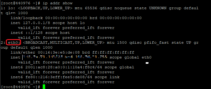 Configuring Static IP in CentOS 7