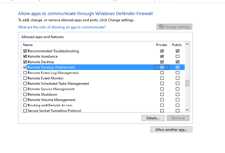 access rdp on windows 10