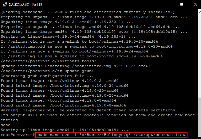 upgrade debian10 to debian11