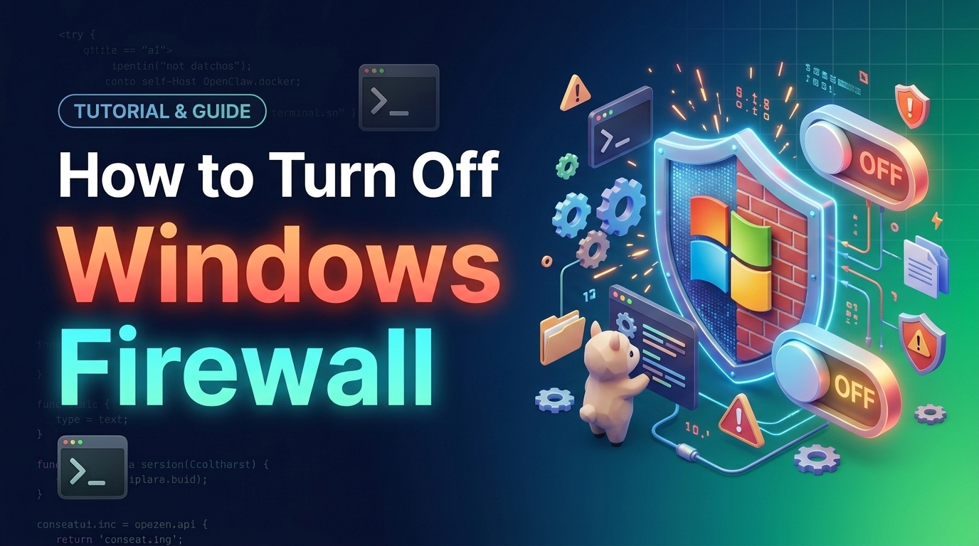 how to turn off windows firewall