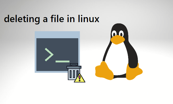 deleting a file in linux