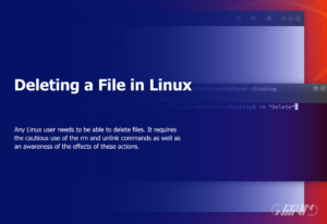 deleting a file in linux