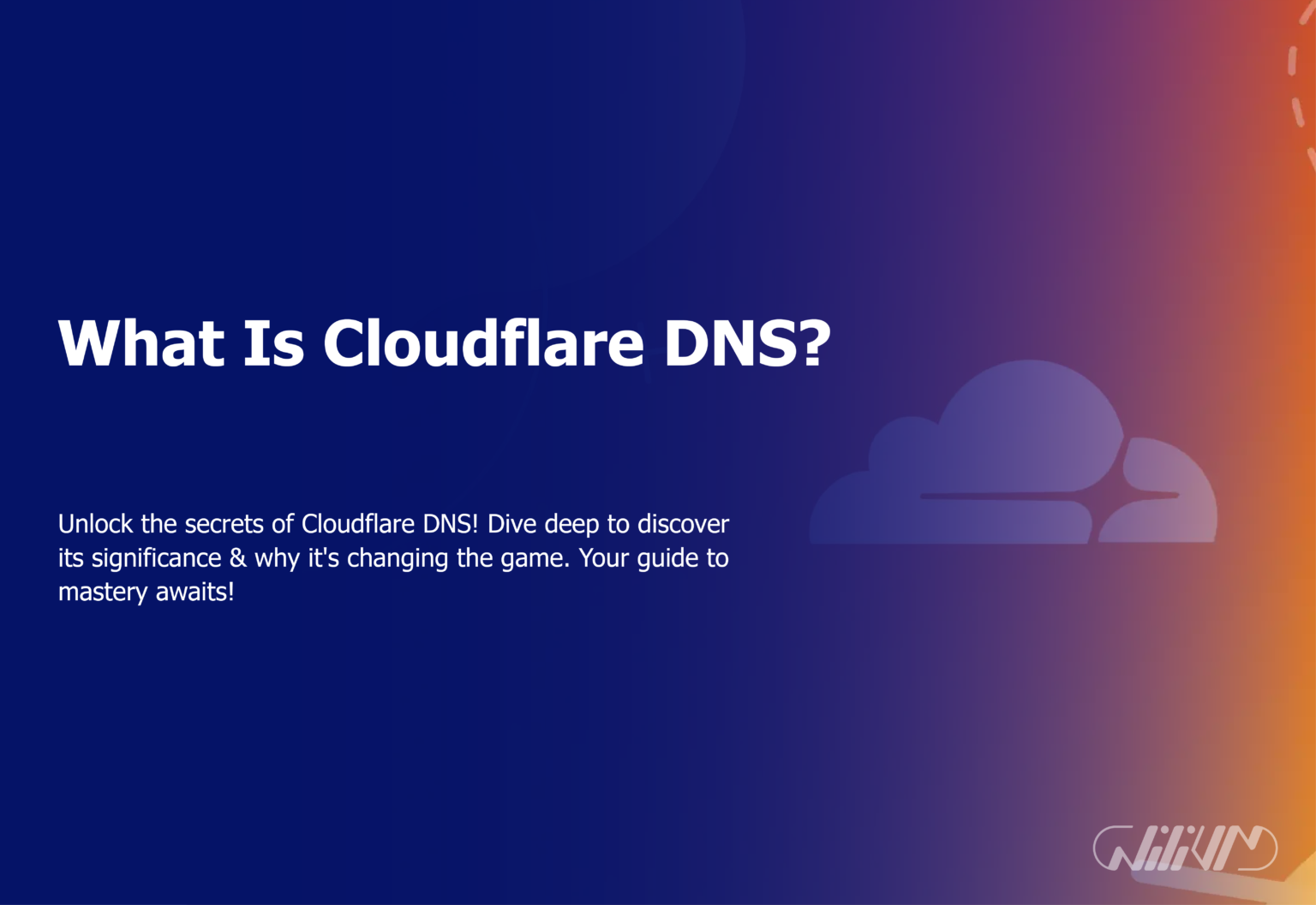 what is cloudflare dns?