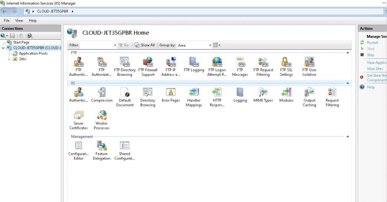 Installing FTP in Windows Server