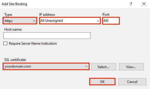 تثبيت SSL