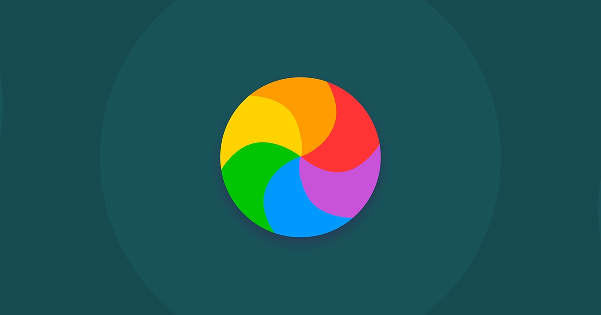 ¿La rueda de colores gira en Mac?